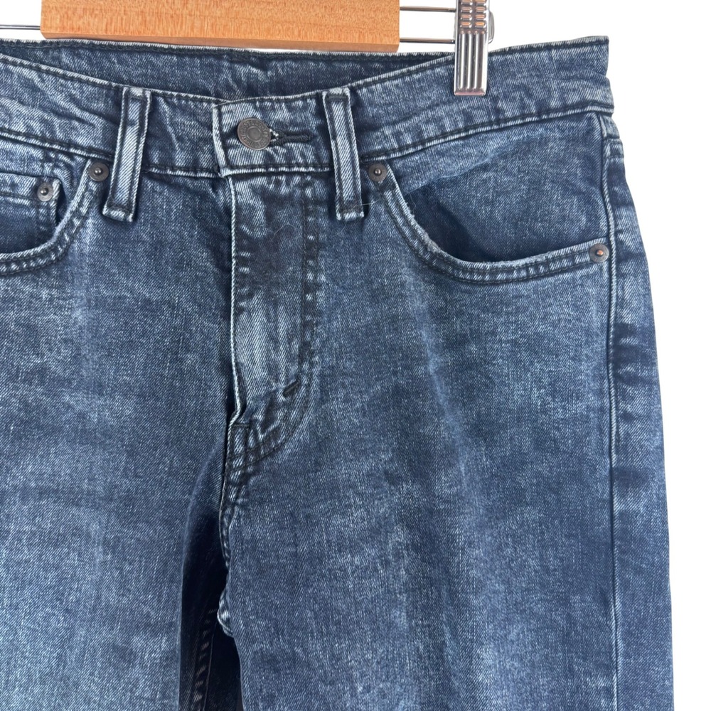 Levis 511 Slim Fit Jeans Mens 31x30 Dark Blue Acid Wash Denim Pants 04511-2374